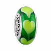 Подвеска-шарм Зеленое сердце Pandora 790656 49031