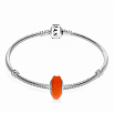 Подвеска-шарм Оранжевое ограненное стекло Pandora 791626
