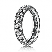 Серебряное кольцо с кубическим цирконием Pandora 190915CZ RIP-117B